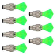 7Pcs Cykeldäckstoppar Blå Ljuskärnor Luminösa Tillbehör ( )