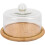 plateau à gâteau dôme en verre pour présentation rangement 1