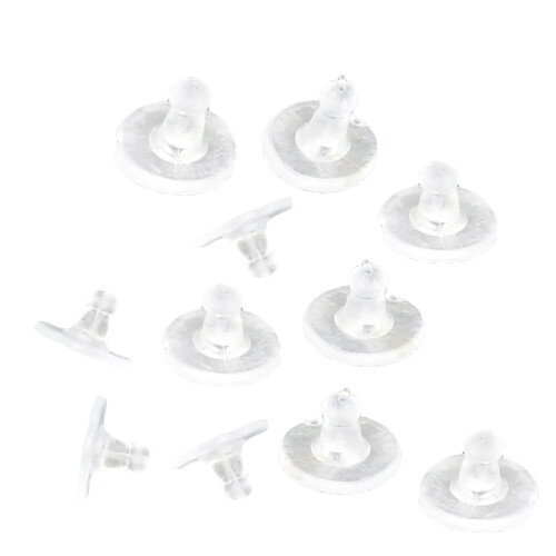 100Pcs Silikon Örhängeskydd För Utbytbara Öronringar 1