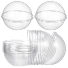 10St Transparente Kunststoff Kuchenform Kugelförmige Mousseform 350Ml
