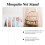 1Set Telaio Moschera Rete Metallo Bianco Robusto 9