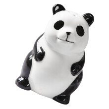 Pfeffermühle Salzbehälter Pandastatue Keramik