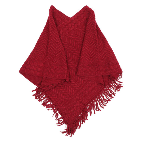 Winter Strickpullover Poncho Schal Umhang Bekleidungszubehör 2