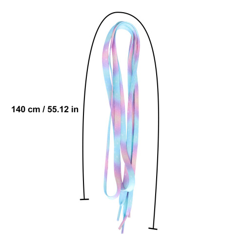 2Pair Durable Colorful Shoe Strings Flat Laces for Sneakers and Boots 2