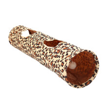 Cat Tunnel Katzenröhrchen Leoprint Mit Knisterpapier Und Plüschkugel