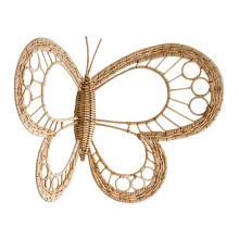 Boho Rattan Schmetterling 3D Wanddekoration Aus Weide Für Kinderzimmer