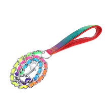 Portable Dog Chain Wide Hand Grip Wear-Resistant Leash