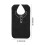 2Pcs Portable Waterproof Feeding Bibs For Adults Elders Black 10