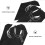 2Pcs Portable Waterproof Feeding Bibs For Adults Elders Black 9