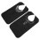 2Pcs Portable Waterproof Feeding Bibs For Adults Elders Black 3