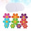 20Stk Blumen Aufkleber Rund Peva 3