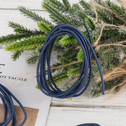 4 Mit 1 M Verbindungsschnüren Elastische Gummibänder Blau 2