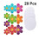 20Stk Blumen Aufkleber Rund Peva 10