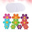 20Stk Blumen Aufkleber Rund Peva 7