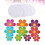 20Stk Blumen Aufkleber Rund Peva 5