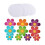 20Stk Blumen Aufkleber Rund Peva 9
