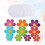 20Stk Blumen Aufkleber Rund Peva 11