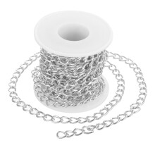 1 Rolle Diy Metallkette Für Schmuck Und Taschen Bastelbedarf
