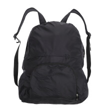 Wasserdichter Outdoor-Rucksack Polyester Faltbar Schwarz