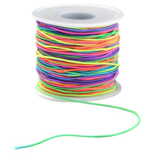 Elastic String For Bracelets 1 Mm Rainbow Cord Jewelry Making Diy