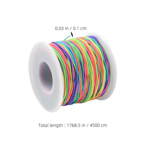 Elastic String For Bracelets 1 Mm Rainbow Cord Jewelry Making Diy 2