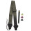 1Set Durable Green Cotton Guitar Strap with Picks Creative Design 1