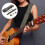 1Set Durable Green Cotton Guitar Strap with Picks Creative Design 3