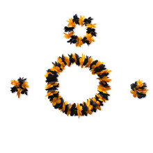 4 Verdickte Hawaiianische Blumenkopfschmuck Orange