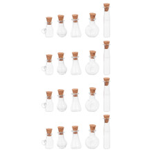 20 Stuks Mini Glazen Flessen Met In Verschillende Vormen