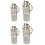 4 Gepersonaliseerde Huisdier ID Tags Hondencharms 3