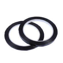 6 Stuks 3 Mm Breedte Zelfklevende Whiteboard Raster Tape (Zwart)