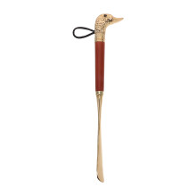 Lange Steel Shoe Horn Met Dierhoofd Senioren En Draagbaar Gebruik