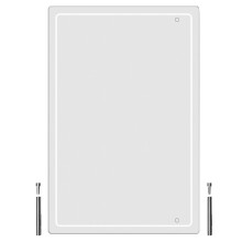 1 set witte whiteboard voor , beschrijfbaar notitiebord