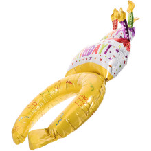 25Pcs Inflatable Balloon Hairband For Birthday Decorations