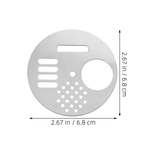 6Pz Porta Rotante in Argento Con 1