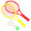 1 Set/4 Delar Tennisracket Förälder-Barn 2 Bollar 6