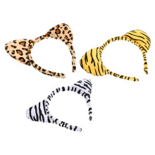 3Pièces Headdresses Peluche Oreilles Animales Amusantes Décor Cosplay