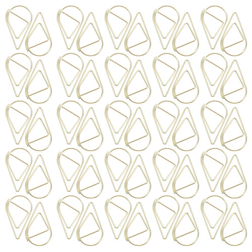 Pappersklämmor Dropformade 100 Pcs Dokumentklämmor