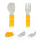 2St Babybestick Rostfritt Tecknad Sked Bestick 5