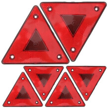 6 Pcs Långsamt Rörliga Varningsskyltar Trianglar Reflektorer Bilkaross
