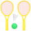 1 Set/4 Delar Tennisracket Set Förälder-Barn Bollar 2