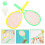 1 Set/4 Delar Tennisracket Set Förälder-Barn Bollar 10