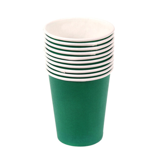 100Pcs Färgglada Engångs Pappersmuggar Tjockare Material ( )