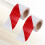 2 Rood Wit Waarschuwingslint 3 Meter Gloeiend Donker 5