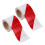 2 Rood Wit Waarschuwingslint 3 Meter Gloeiend Donker 10