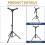 1Set Adjustable Alloy Drum Bracket Black Stable Tripod Drum Holder 2