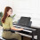 Accessoire Clavier Piano En Polyester Noir Résistant Et Lavable 3