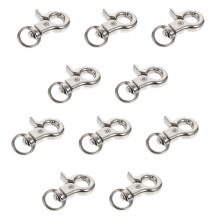 10Pcs Silver Metal Bird Cage Buckles Lightweight Pet Cage Safety Clips