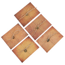 5 Set Vintagetidningspapper Antikt Utseende