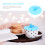 2Pièces Couvercles Silicone Antifuite Pour Mug Bleu Décor 10